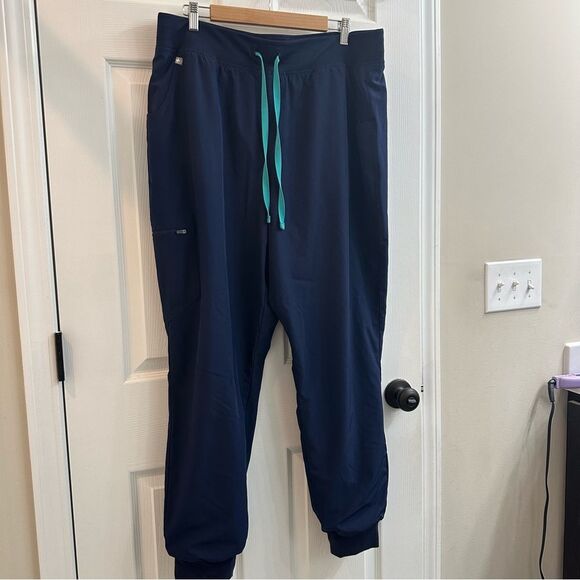 Zamora figs women's FREEx Lined Jogger Scrub Pants navy size XXLT - Picture 4 of 9